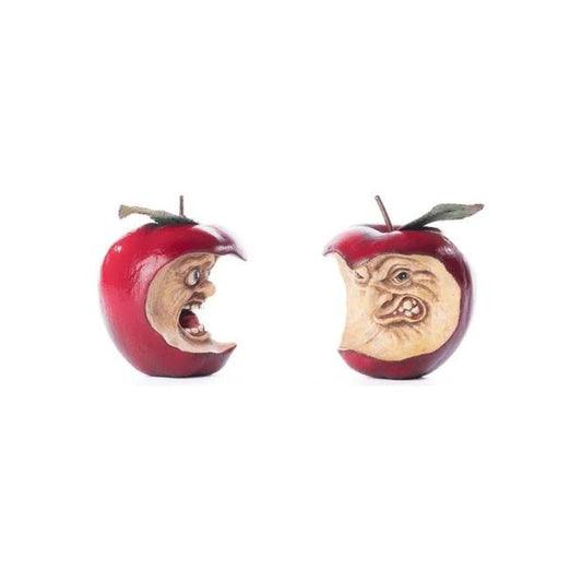 Katherine's Collection Toxic Terry and Noxious Nelson Apples (Set of 2)