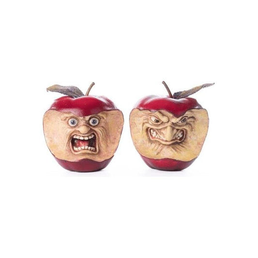 Katherine's Collection Toxic Terry and Noxious Nelson Apples (Set of 2)