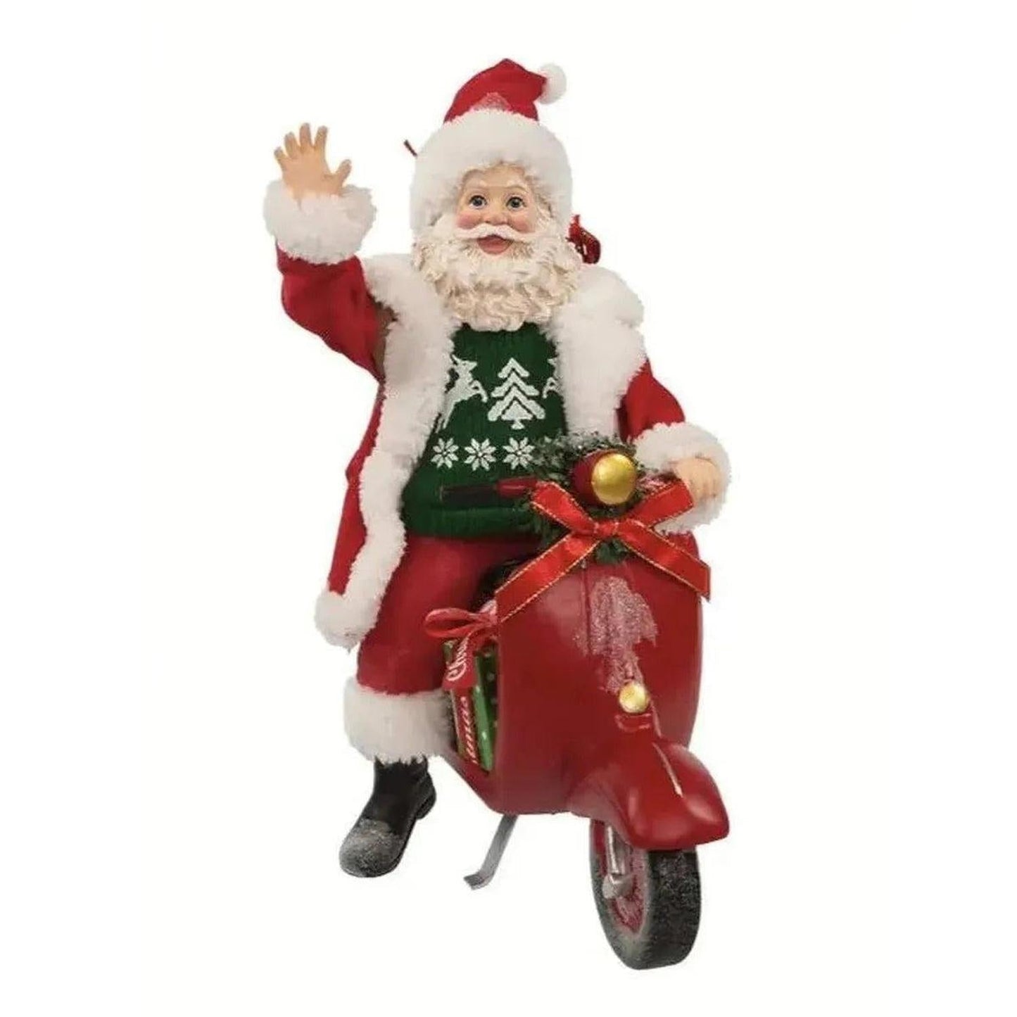 Kurt Adler 10" Fabriché™ Santa On Scooter