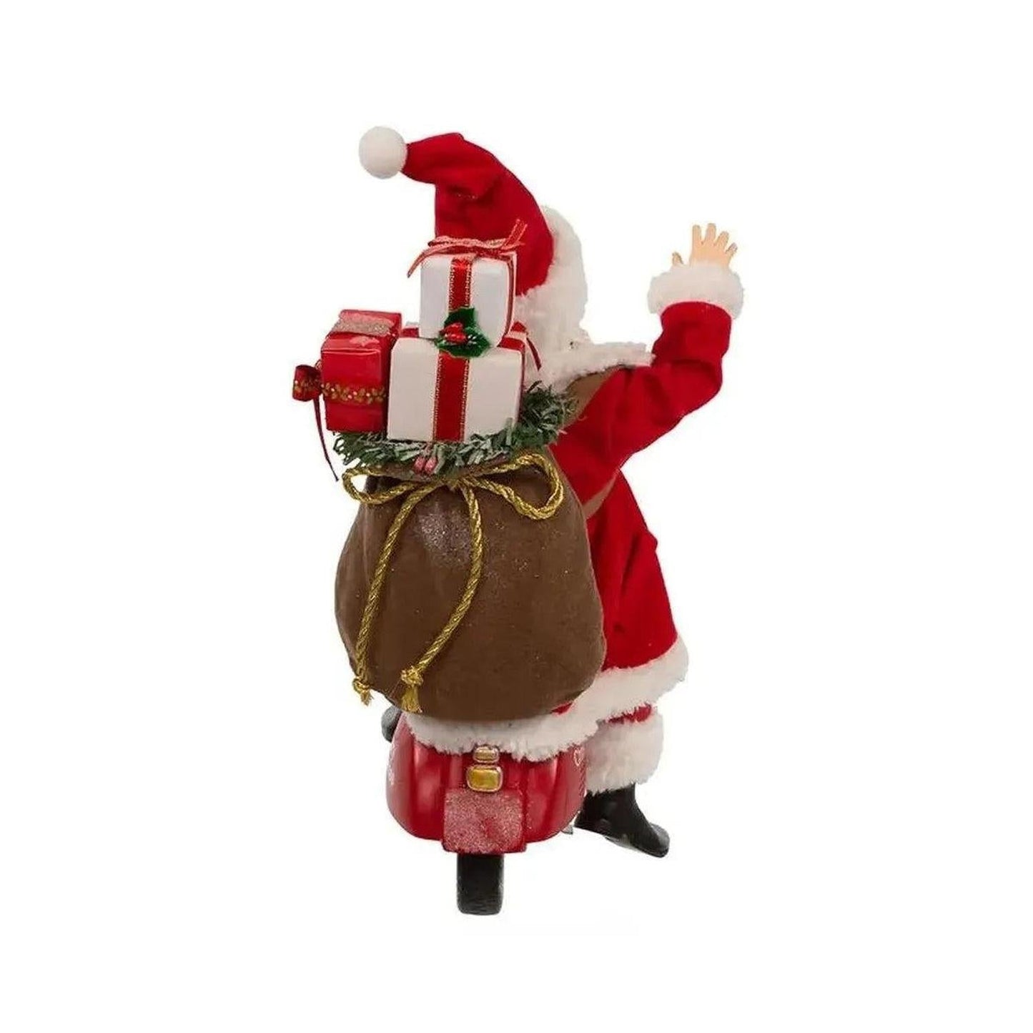 Kurt Adler 10" Fabriché™ Santa On Scooter
