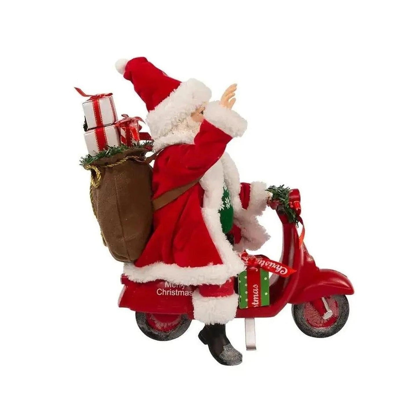 Kurt Adler 10" Fabriché™ Santa On Scooter