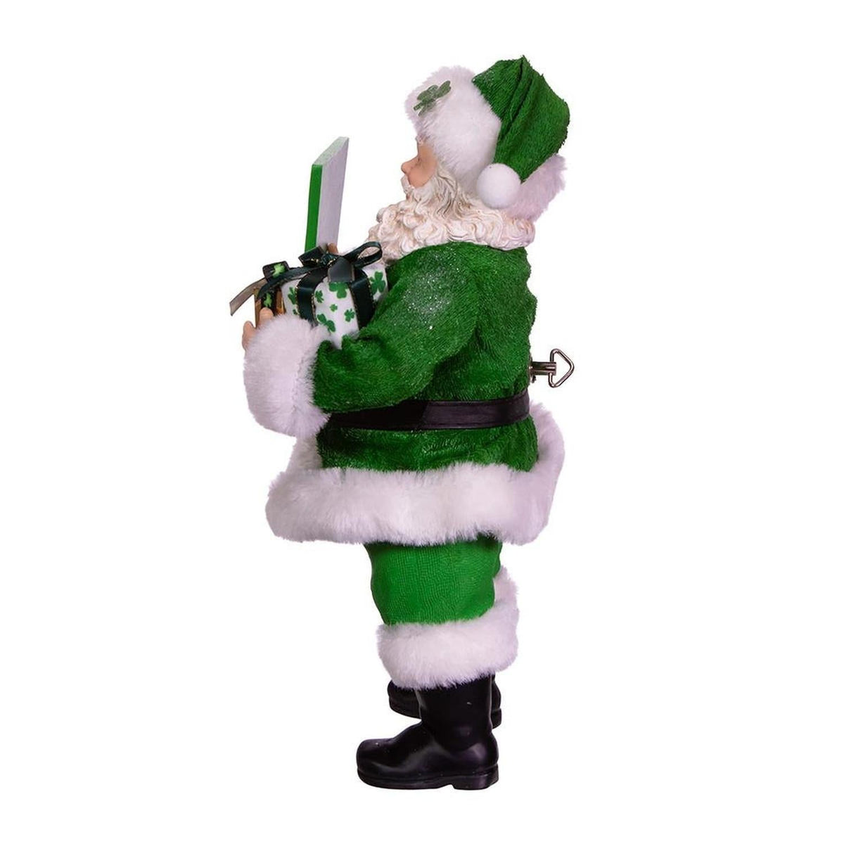 Kurt Adler 10.5-Inch Fabriché Musical Irish Santa