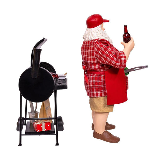 Kurt Adler 10.75-Inch Barbecue Grill Santa Figurine