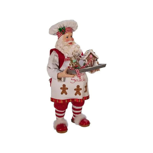 Kurt Adler 11" Fabriché™ Gingerbread Chef Santa