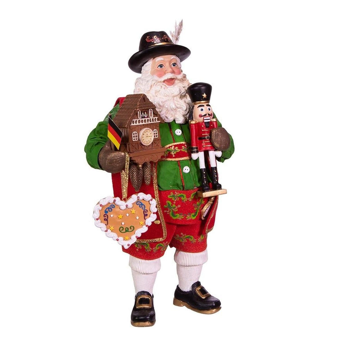 Kurt Adler 11-Inch Fabriché Musical German Santa