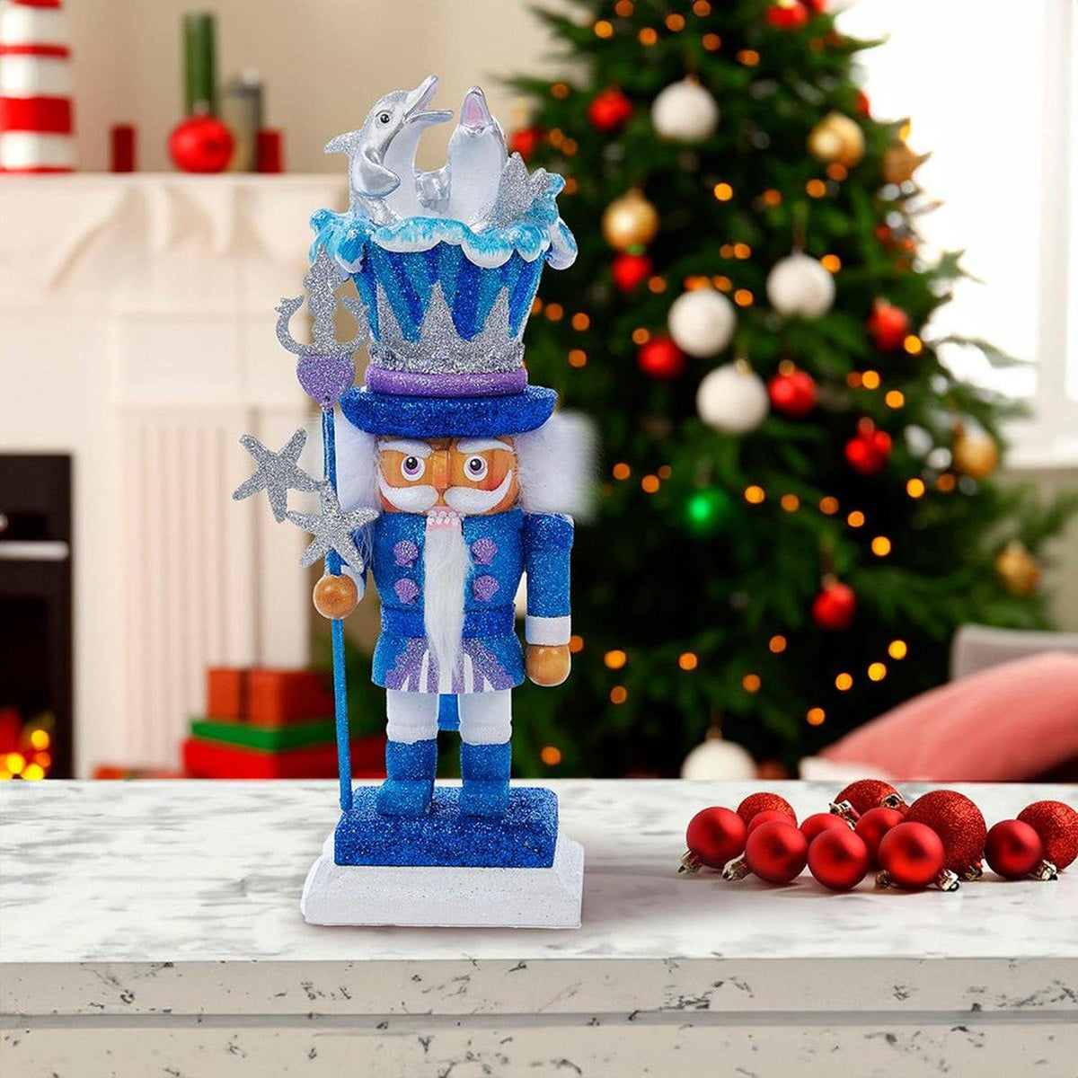 Kurt Adler 12-Inch Hollywood Dolphin Nutcracker