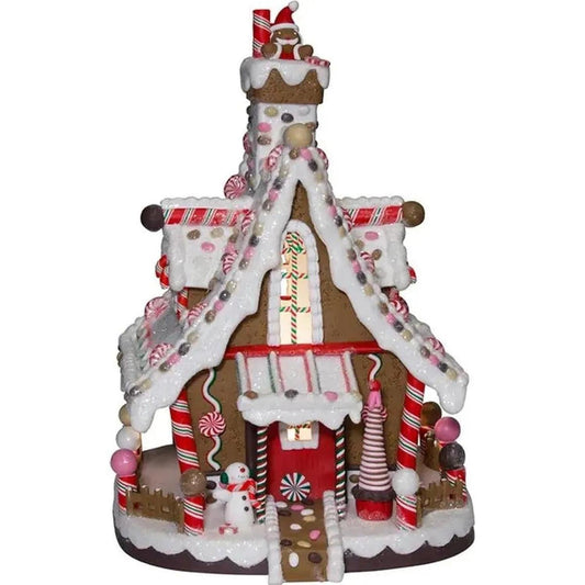 Kurt Adler 12" Lighted Christmas Gingerbread House