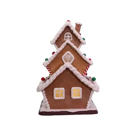 Kurt Adler 13" LED Gingerbread Cookie 3-Layer House