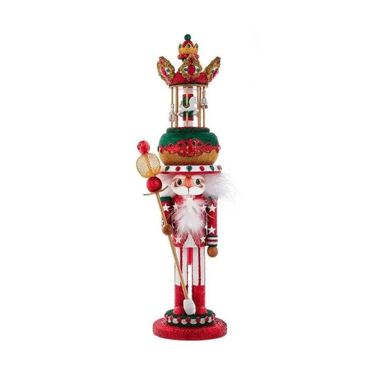 Kurt Adler 15" Hollywood Nutcrackers™ Musical Carousel Hat Nutcracker