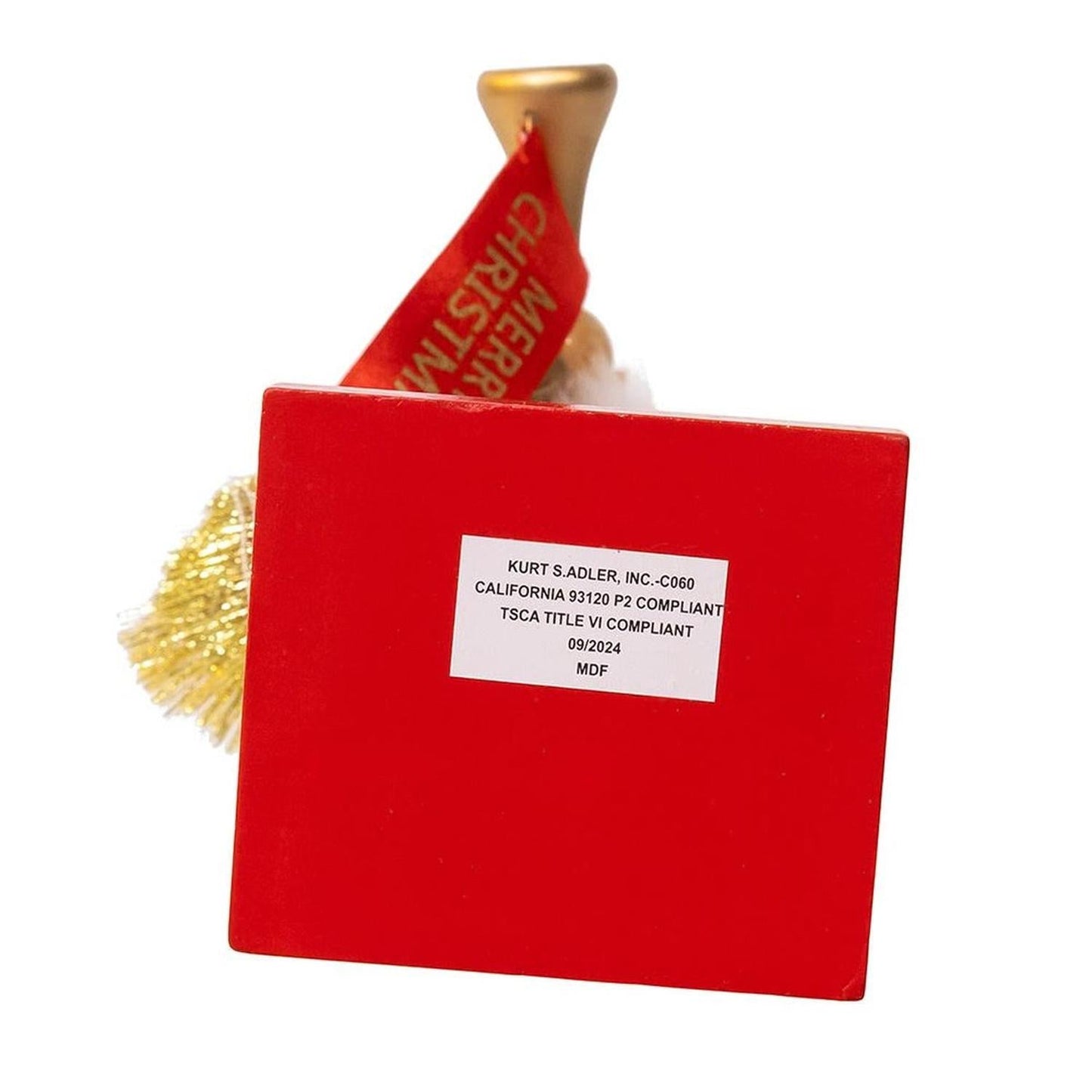 Kurt Adler 15-Inch Red and Green With Horn Nutcracker