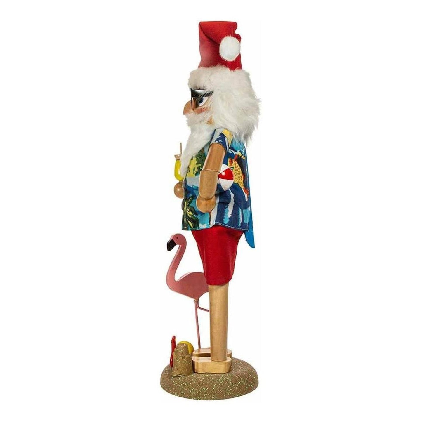 Kurt Adler 15.5-Inch Wooden Beach Santa Nutcracker