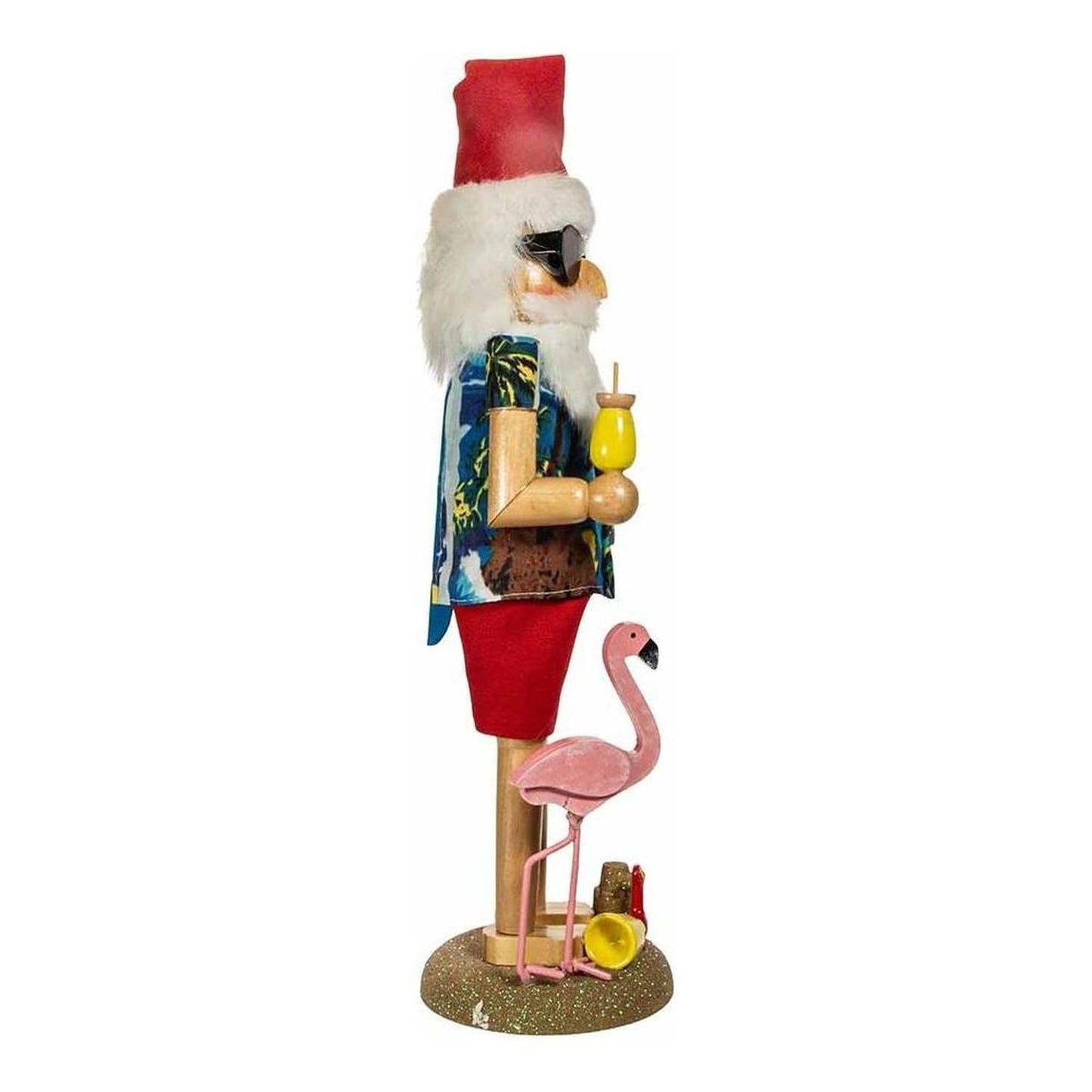 Kurt Adler 15.5-Inch Wooden Beach Santa Nutcracker
