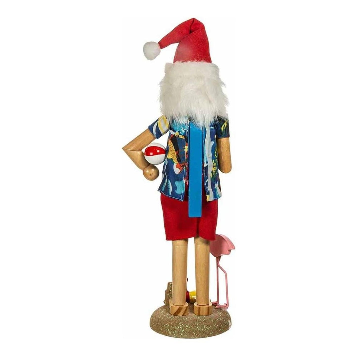 Kurt Adler 15.5-Inch Wooden Beach Santa Nutcracker
