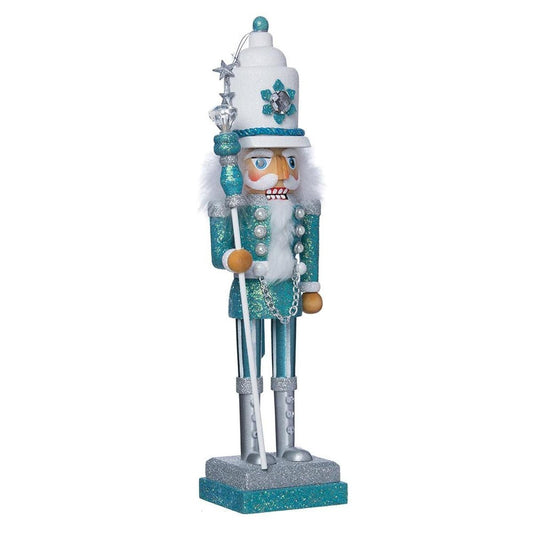 Kurt Adler 17" Hollywood Turquoise/White Nutcracker