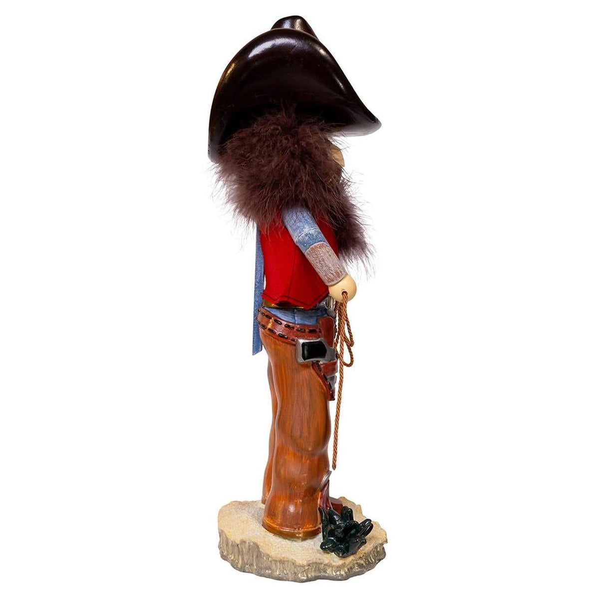 Kurt Adler 18-Inch Hollywood Nutcrackers Cowboy With Lasso Nutcracker