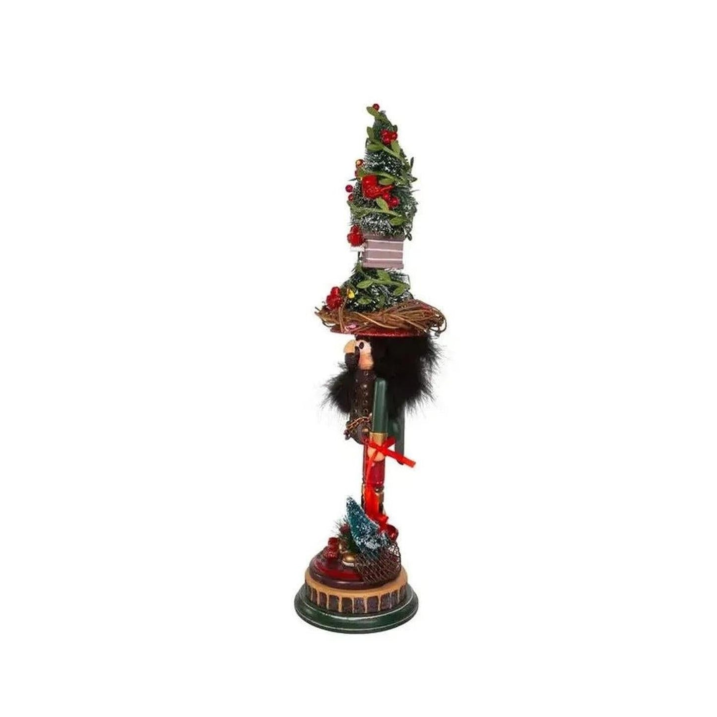 Kurt Adler 19.5" Hollywood Nutcrackers™ Cardinal In Tree Hat Nutcracker