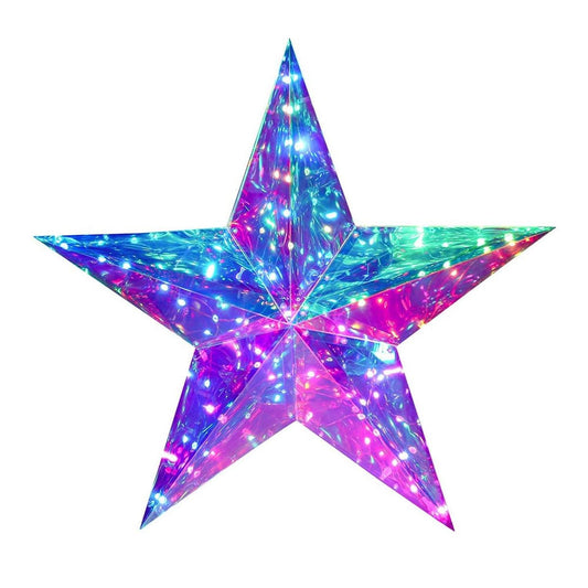 Kurt Adler 22-Inch Pre-Lit RGB Smart Holographic Star