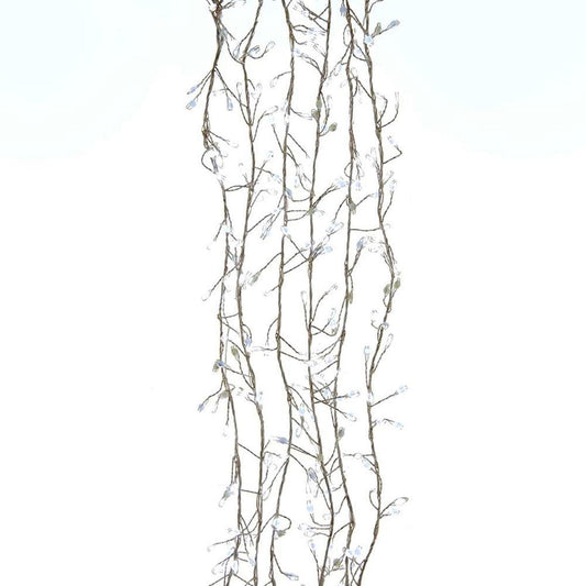 Kurt Adler 300-Light Cluster Garland Cool White LED Twinkle Lights
