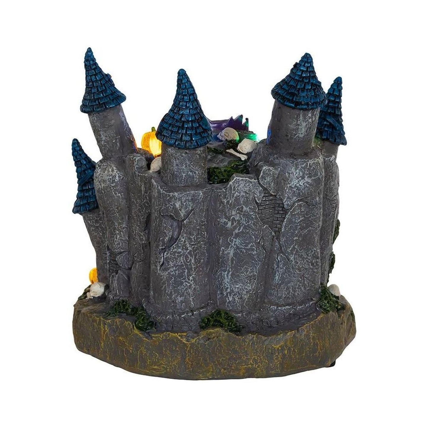 Kurt Adler 6.4" Multicolor LED Lighted Skull Castle