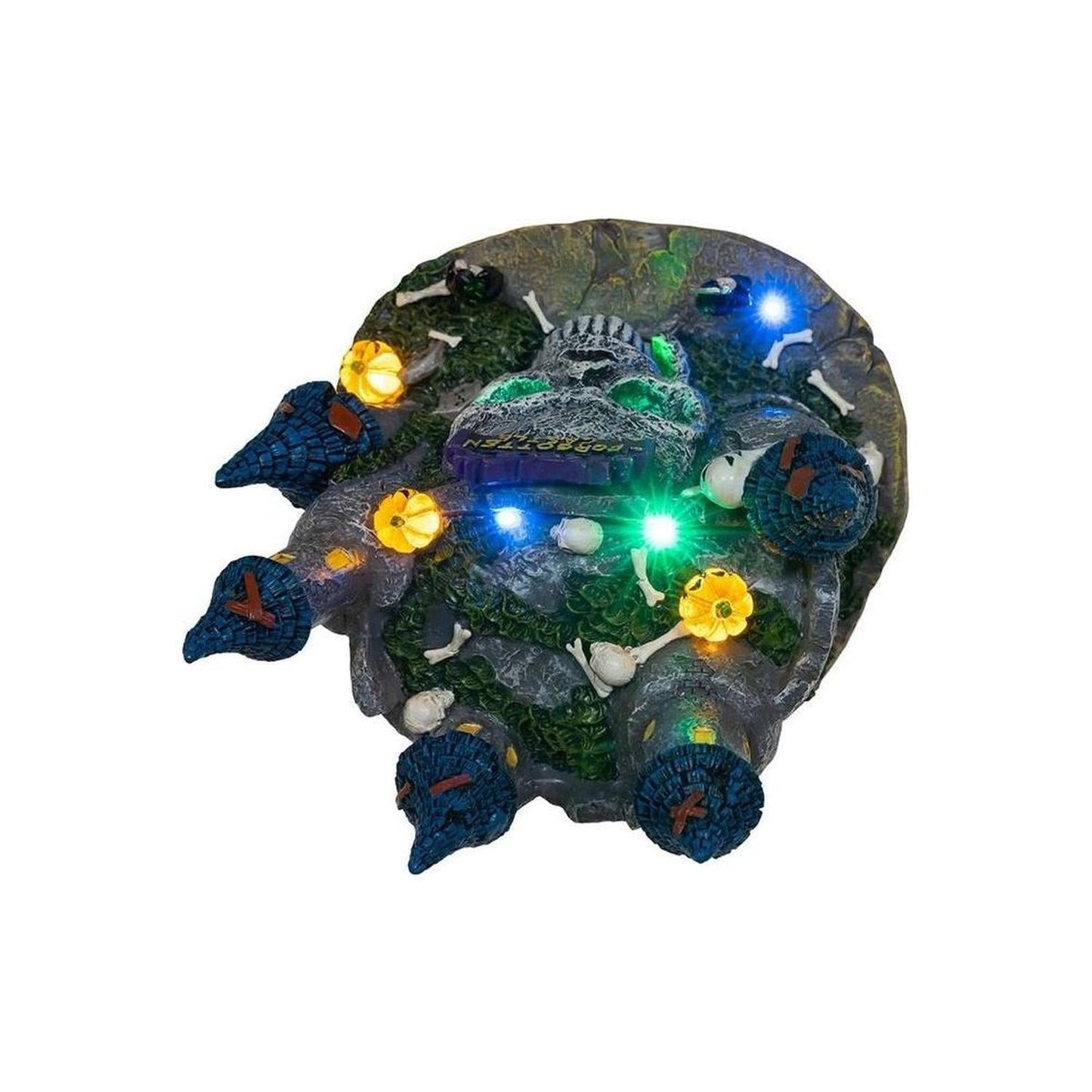 Kurt Adler 6.4" Multicolor LED Lighted Skull Castle