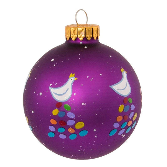 Kurt Adler 65MM Glass 12 Days Of Christmas Ball Ornaments, Set of 12