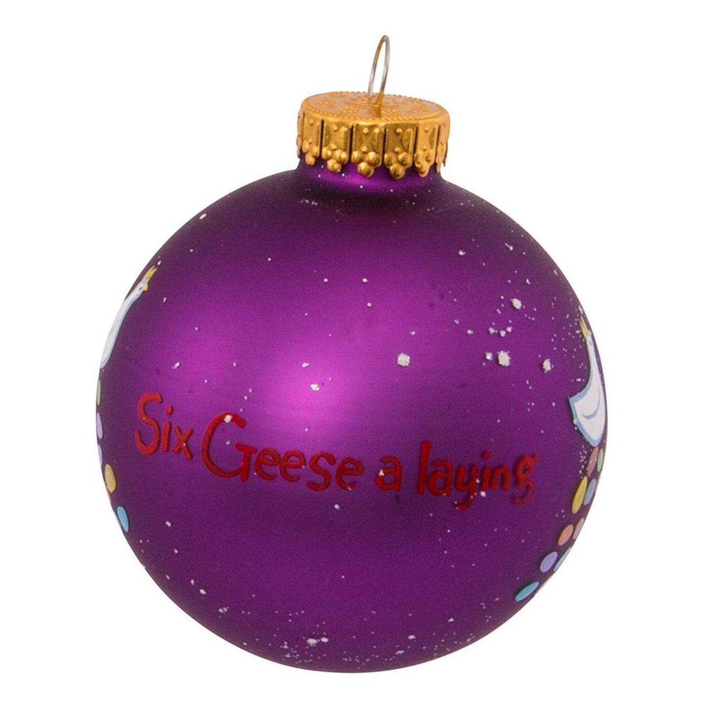 Kurt Adler 65MM Glass 12 Days Of Christmas Ball Ornaments, Set of 12