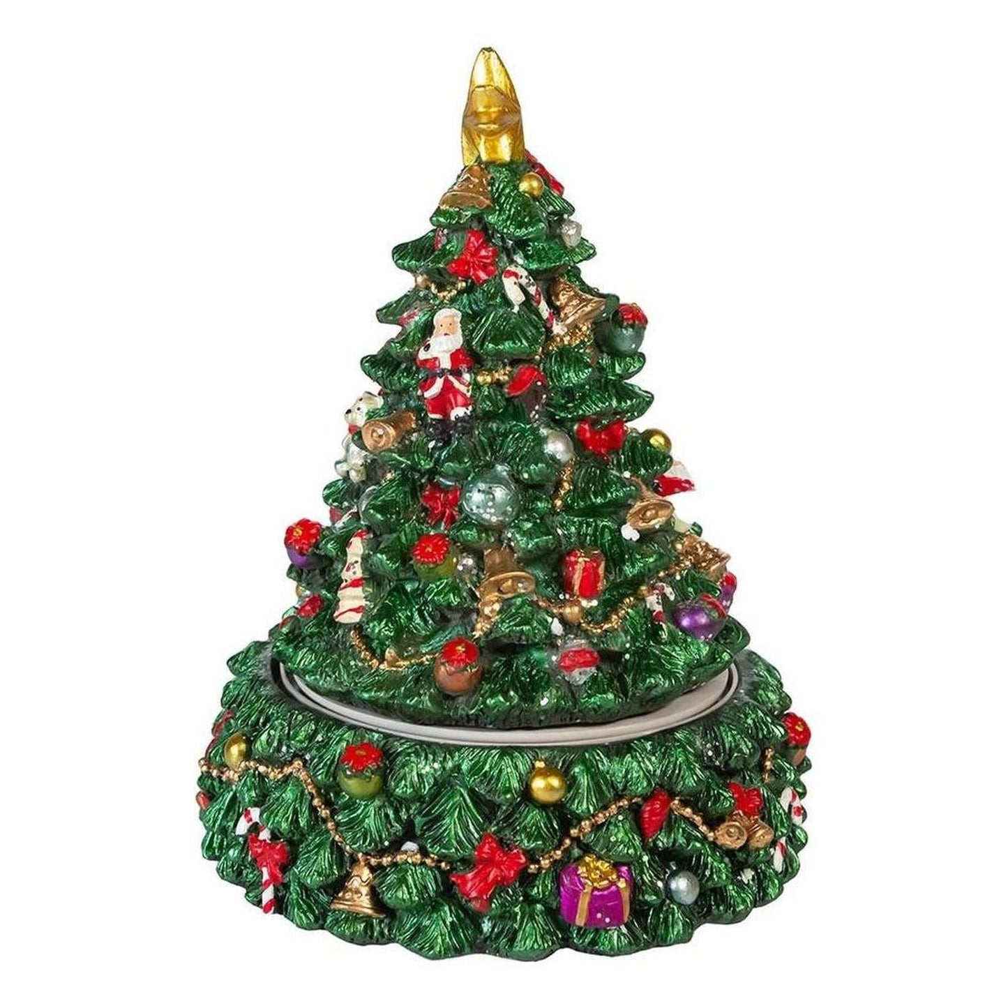 Kurt Adler 7-Inch Christmas Tree Revolving Music Box