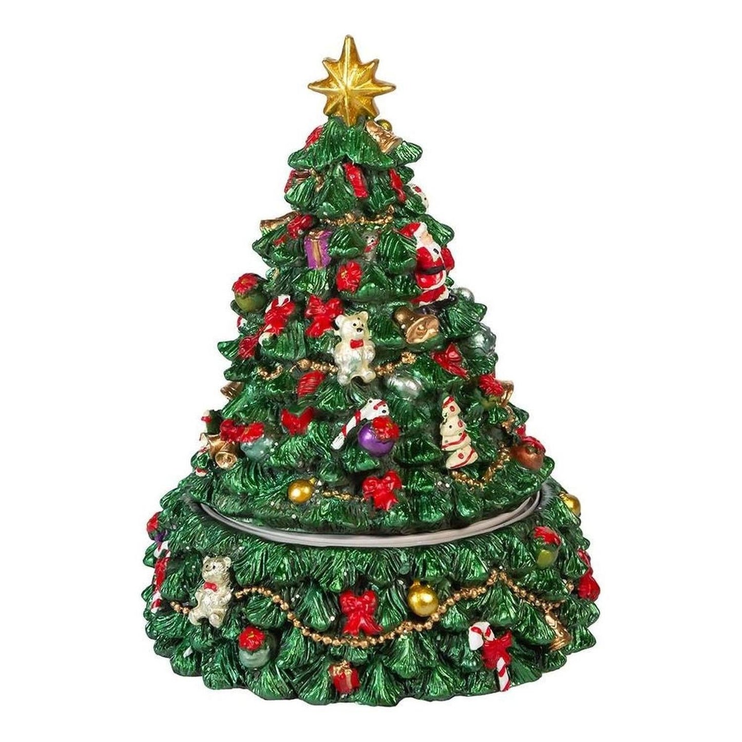 Kurt Adler 7-Inch Christmas Tree Revolving Music Box