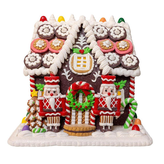 Kurt Adler 9.5-Inch LED Gingerbread Cookie House