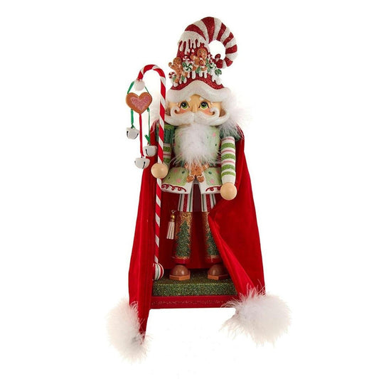 Kurt Adler delightful 15-Inch Gingerbread Candy Santa Nutcracker