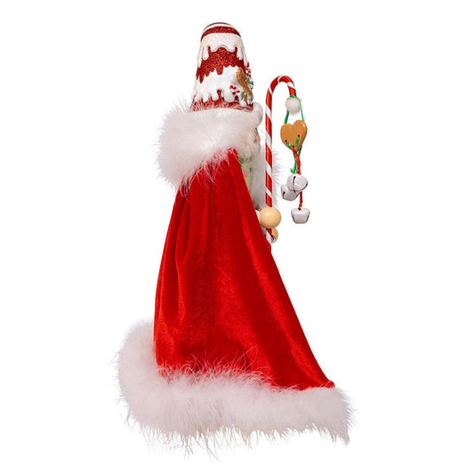 Kurt Adler delightful 15-Inch Gingerbread Candy Santa Nutcracker