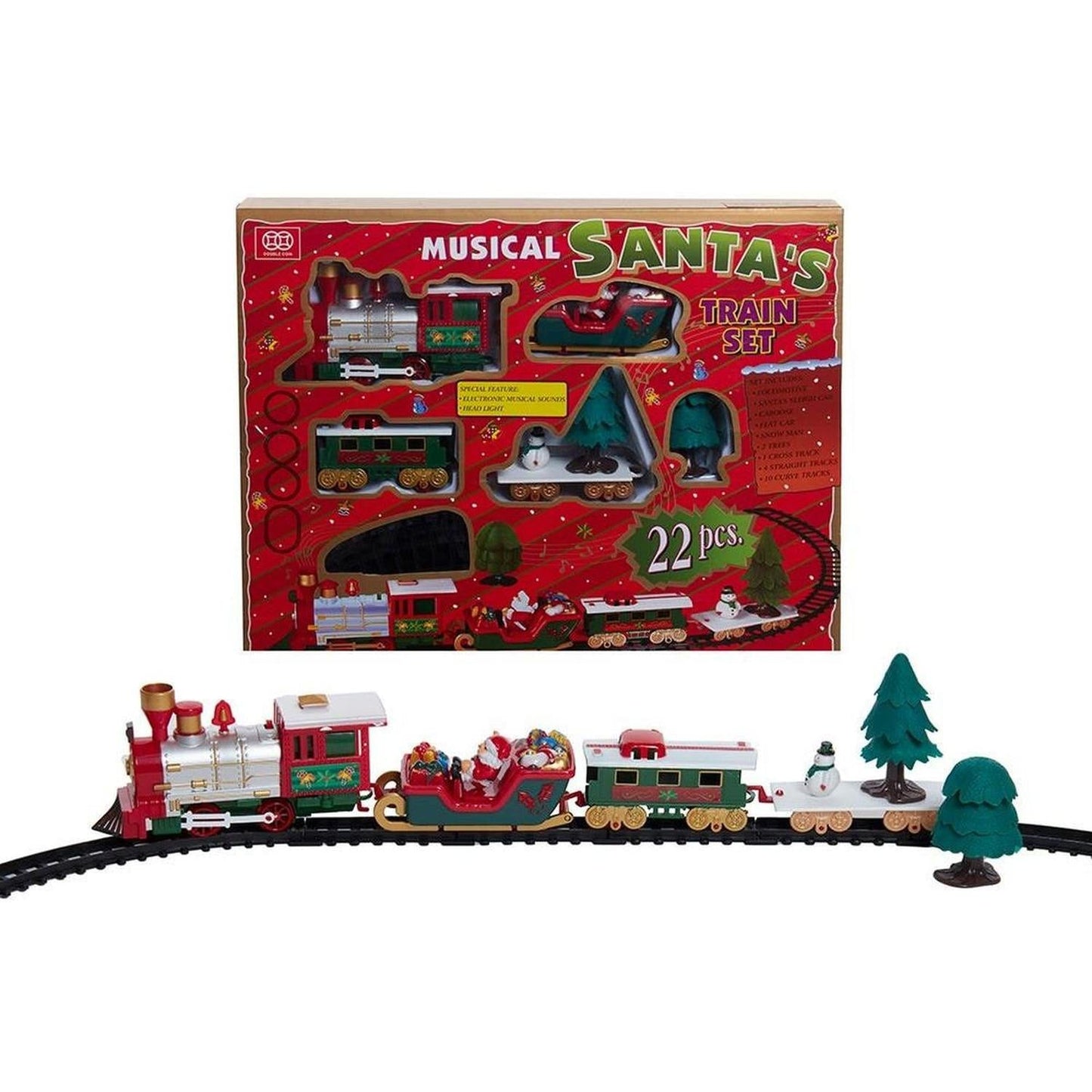 Kurt Adler Musical Santa Train Table Piece