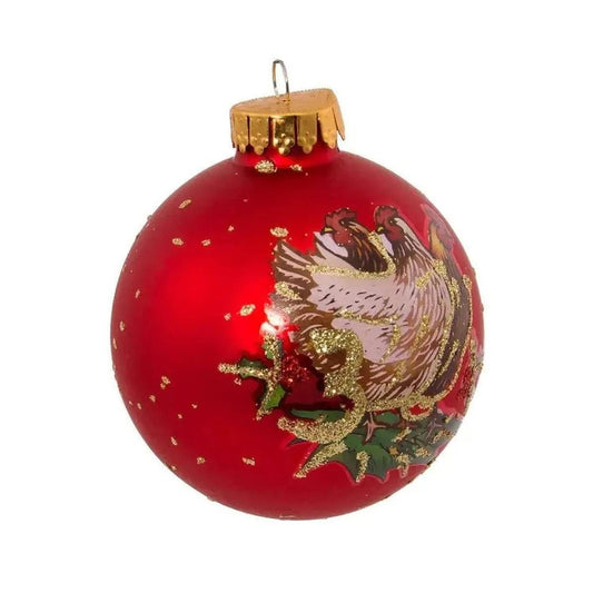 Kurt Adler Twelve Days Of Christmas Glass Ball Ornaments