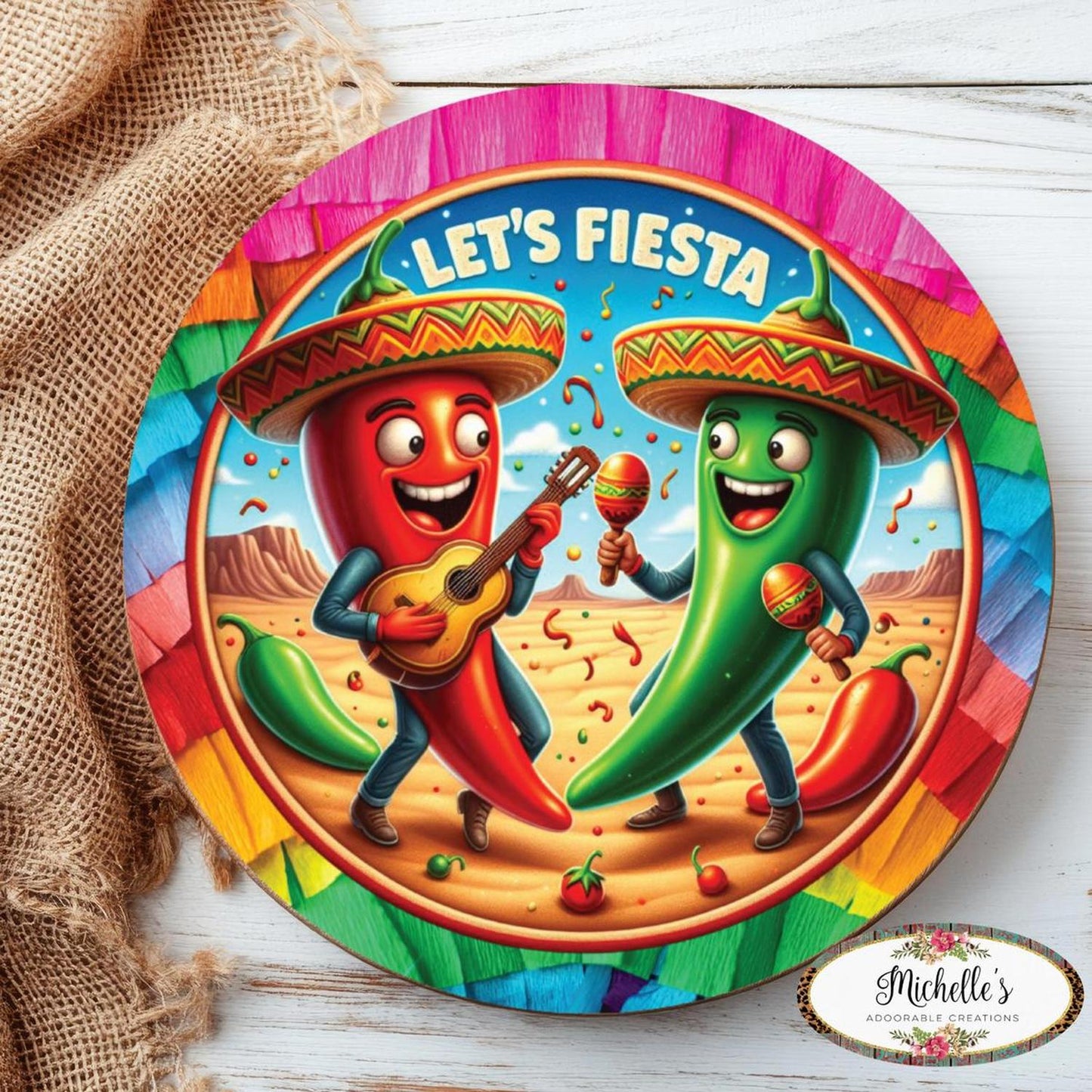 Let's Fiesta Cinco De Mayo Sign
