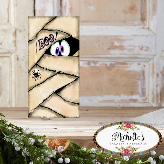 Mummy Monster Eyes Sign