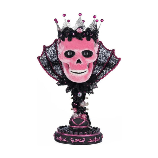 Pink Passion Skull Pillar Candle Holder