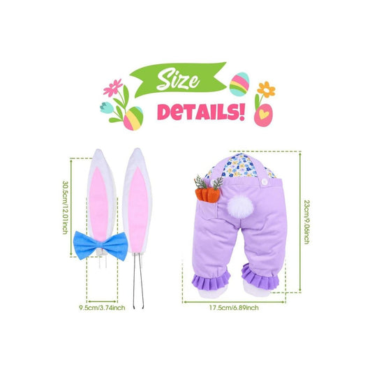 Plush Girl Bunny Wreath Decor Kit