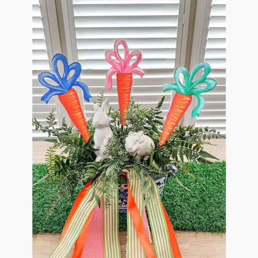 Ribbon Topped Carrots (Set of 3)