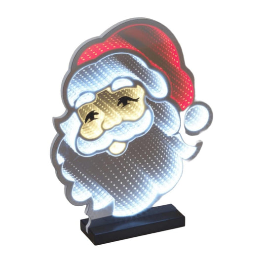 Santa Claus Infinity Light Display 15"H