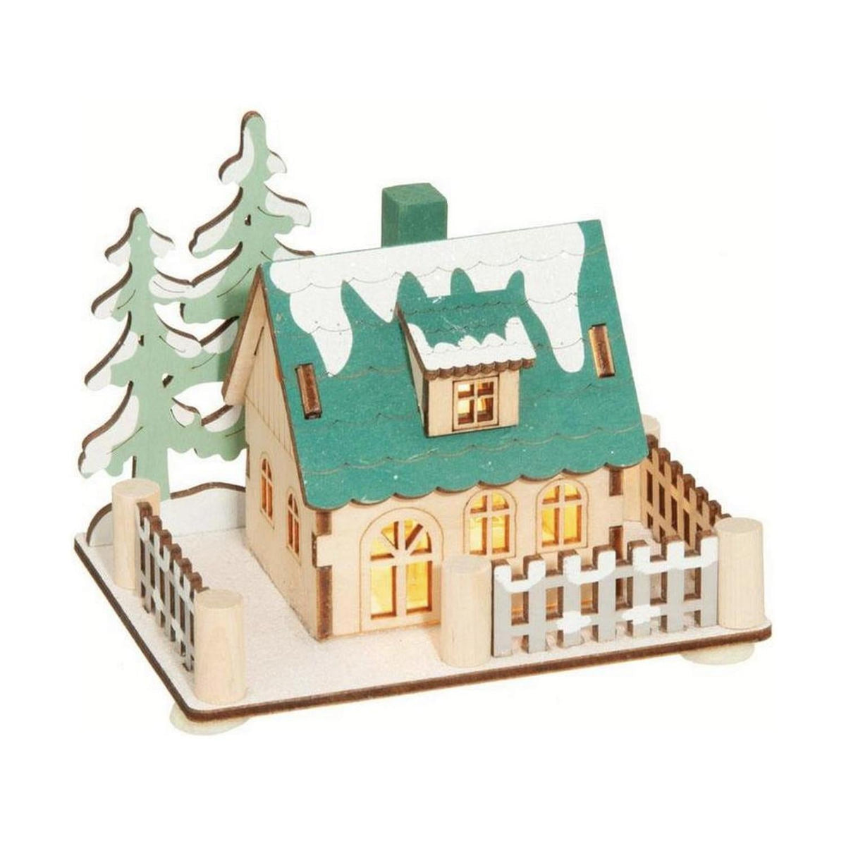 Scandinavian Lighted Lodge
