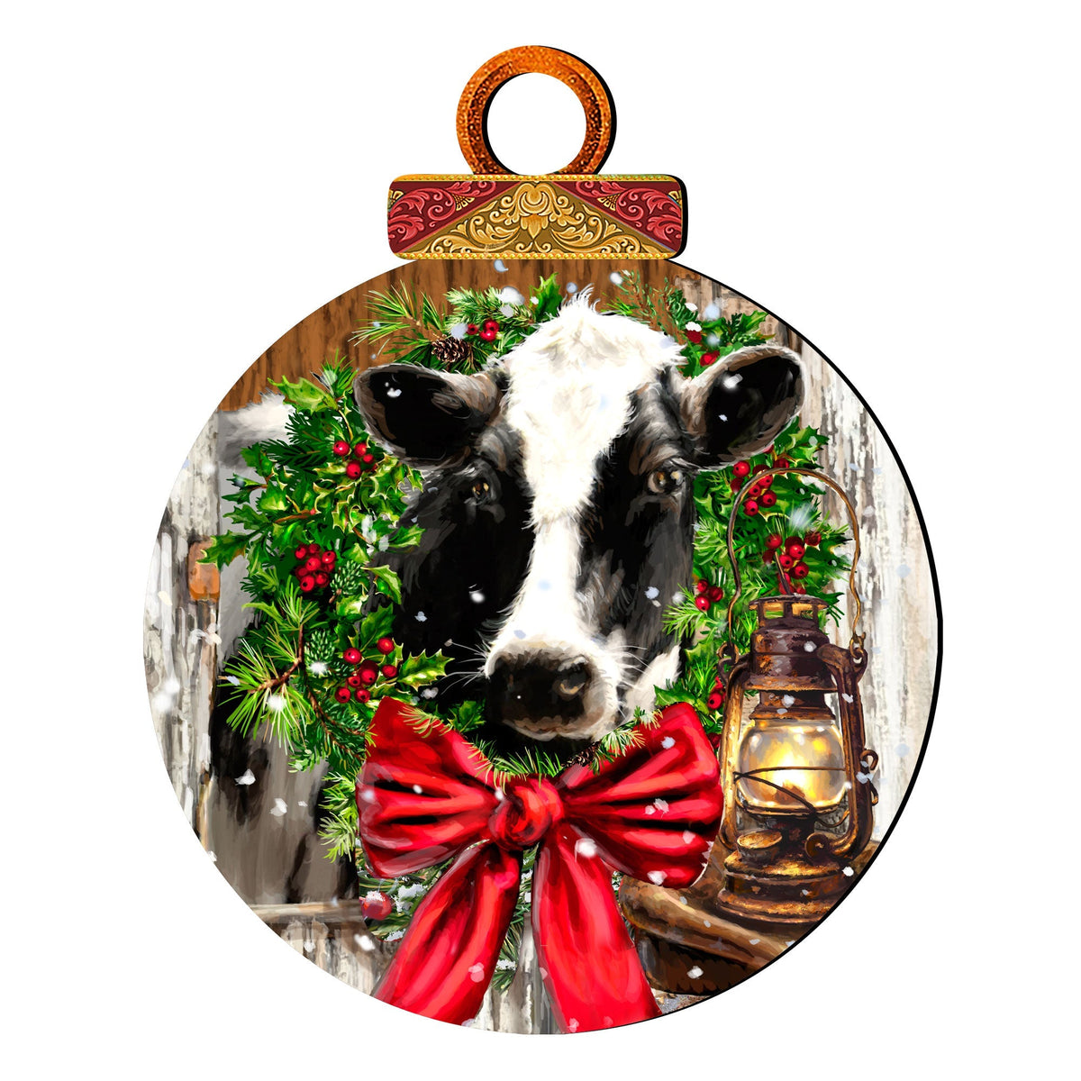 Christmas on the Farm Door Decor by D. Gelsinger - Christmas Decor - 8021128H-DG