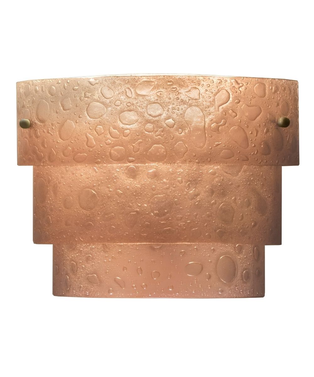 Cirrus 13"W 1-Light Bubble Bronze Finish with Bronze Bubble Glass Shade Wall Sconce Light Fixture