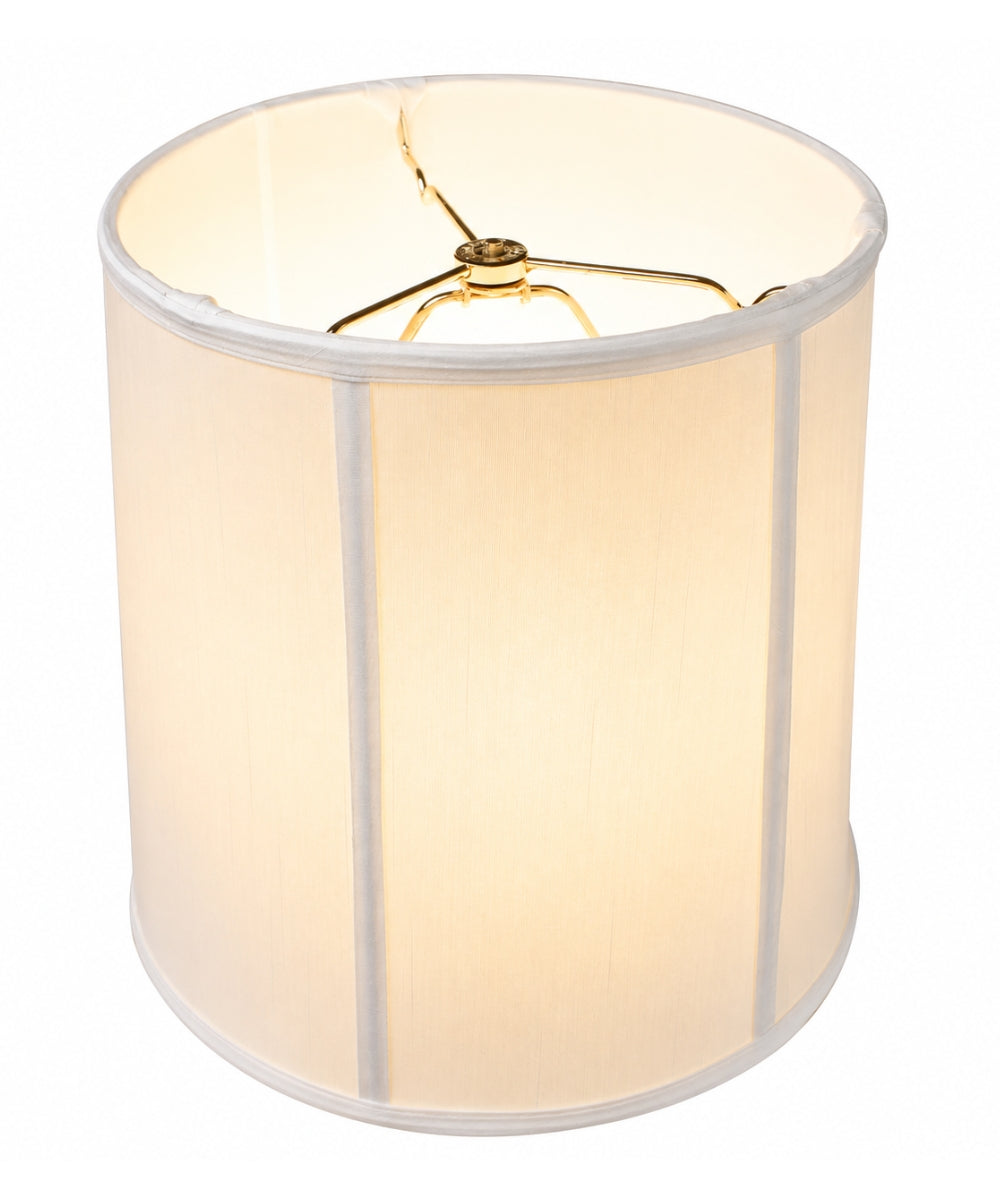14"x16"x17" Large Drum Lampshade White Shantung, Large Cylinder Replacement Lamp Shade for Tall Table Lamps