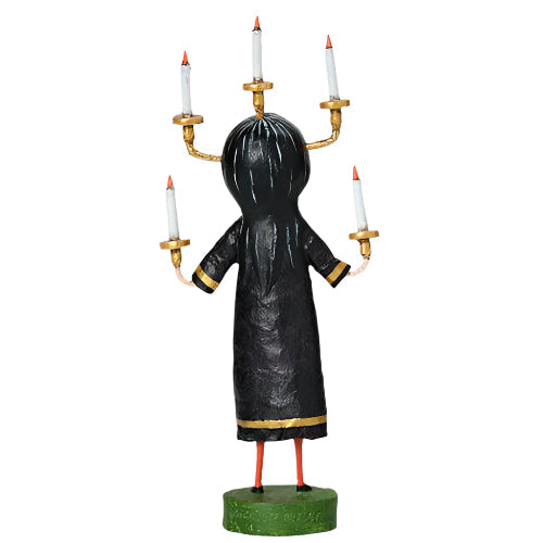 Candle Maker Halloween Figurine by Lori Mitchell — 8-Inch Poly Resin Folk Art Collectible