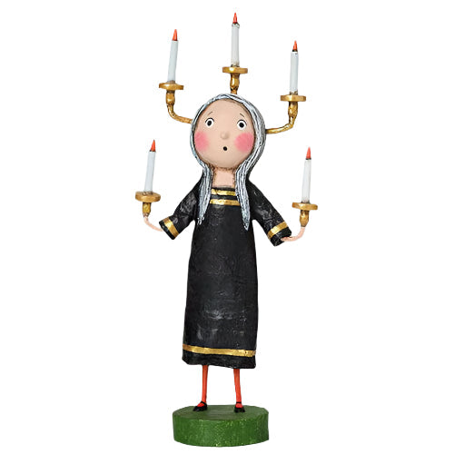 Candle Maker Halloween Figurine by Lori Mitchell — 8-Inch Poly Resin Folk Art Collectible