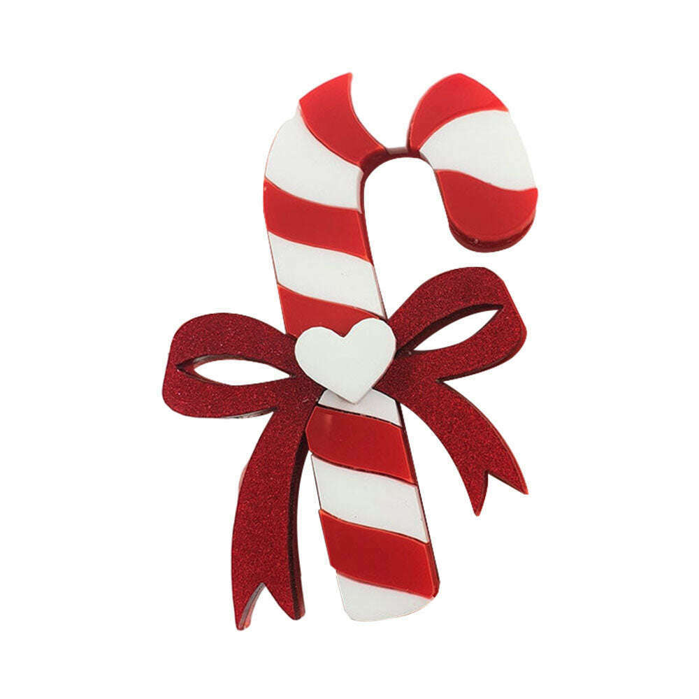 Candy Cane Brooch by Cherryloco