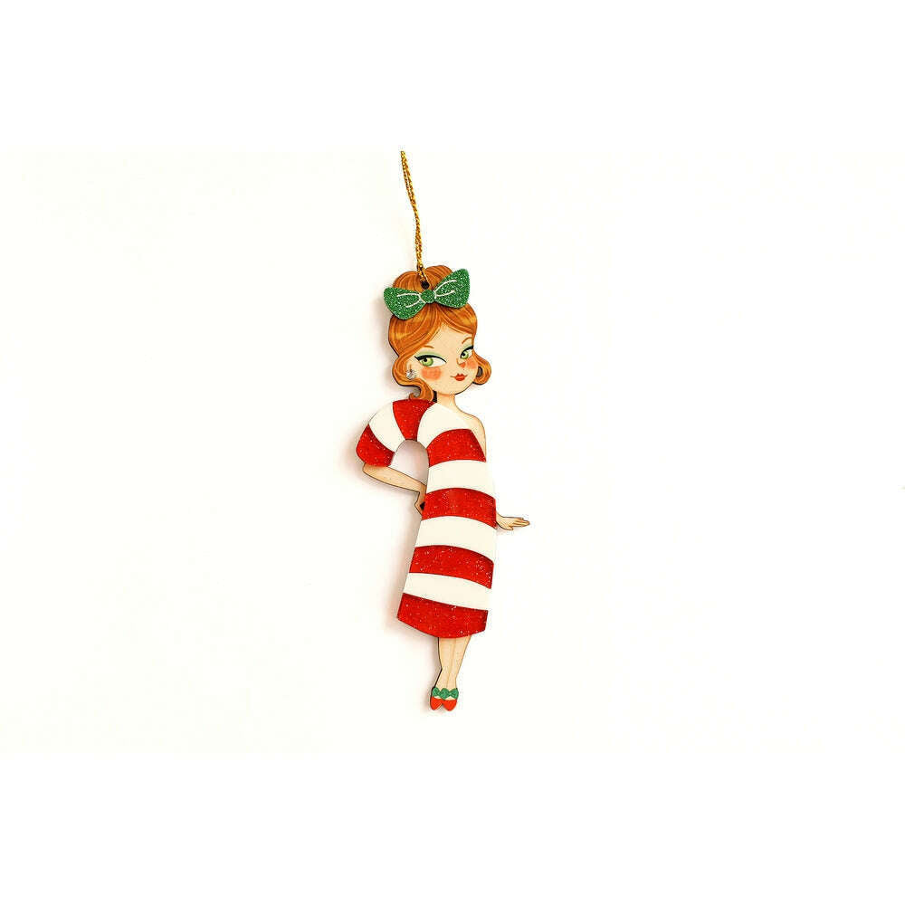 Candy Cane Tree Ornament by Laliblue
