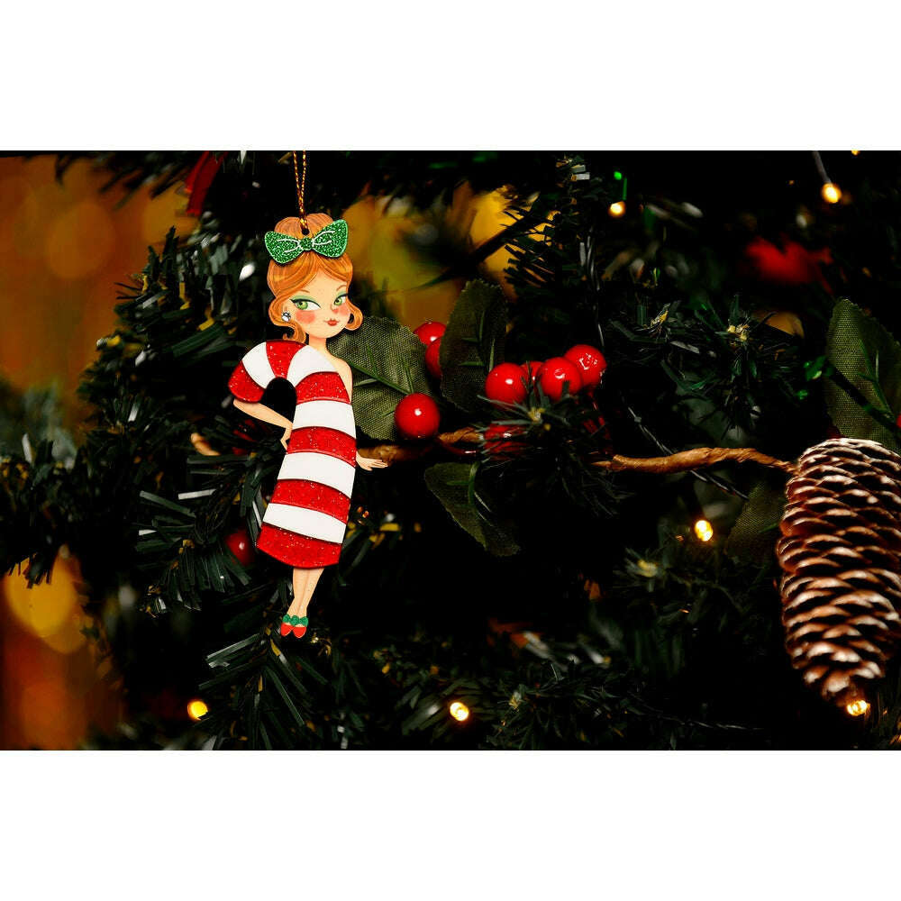 Candy Cane Tree Ornament by Laliblue