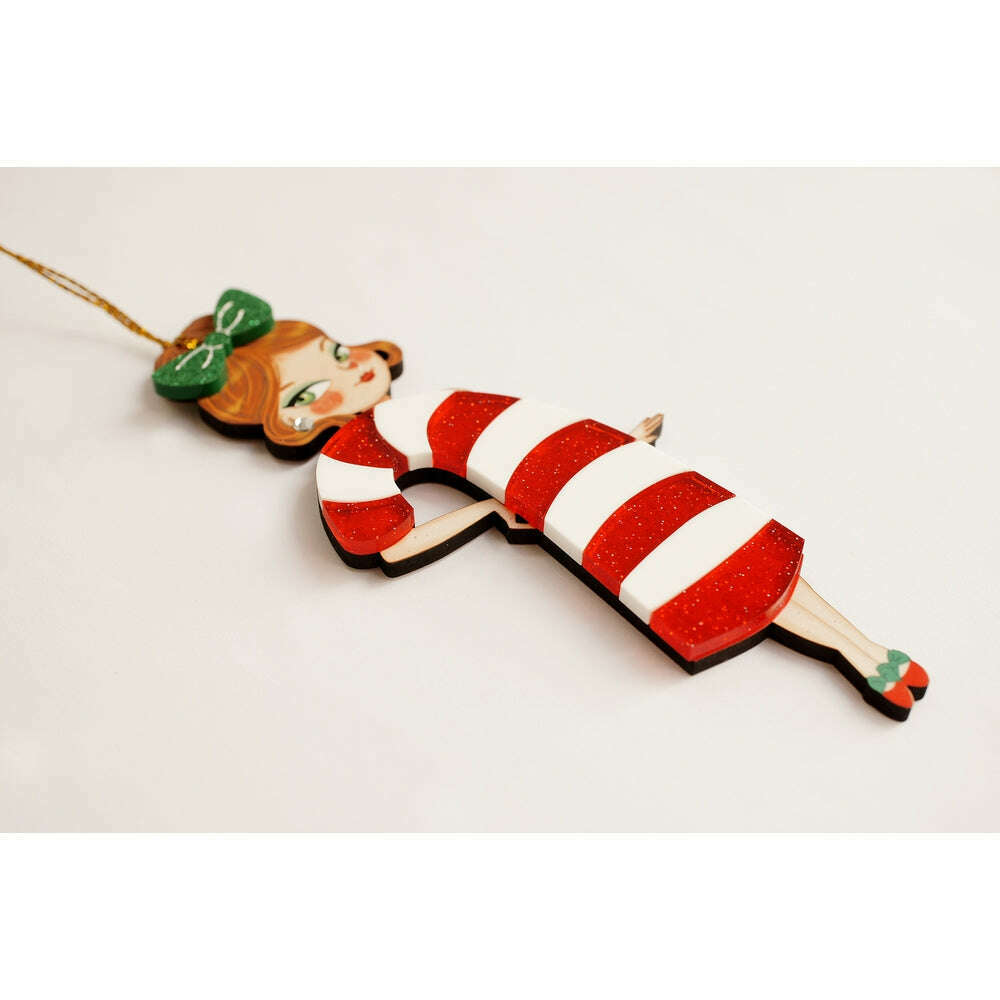 Candy Cane Tree Ornament by Laliblue