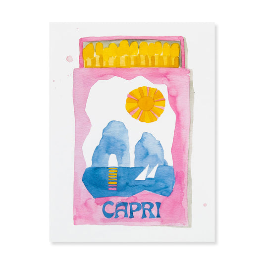 Capri Matchbook Art Print